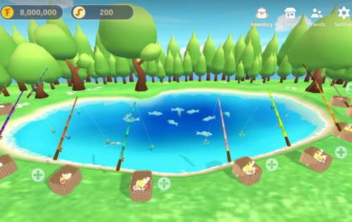 Ao hồ câu cá trong game Fish Crypto