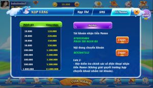 Bắn Cá VIP game online hướng dẫn cách nạp tiền.