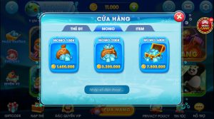 Rút tiền qua Momo trong game Online - game bắn cá Vua Cướp Biển