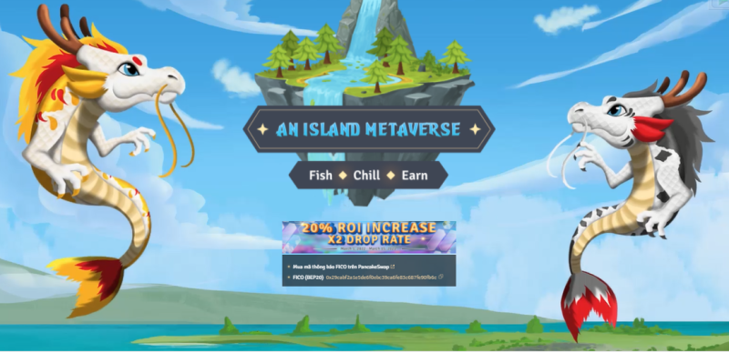 Giao diện game Fish Crypto – game NFT – Play To Earn