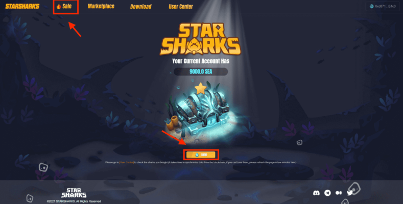 Box - Game StarSharks game NFT 